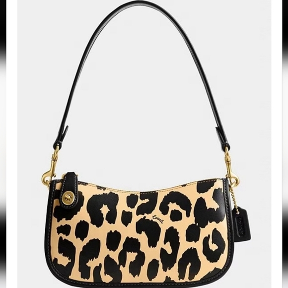 Coach Handbags - Coach Leopard Print Swinger 20, NWT